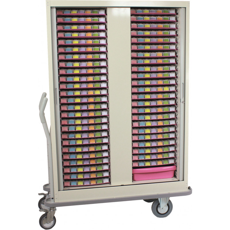 Armoire de transfert 40 plateaux gris MODULO