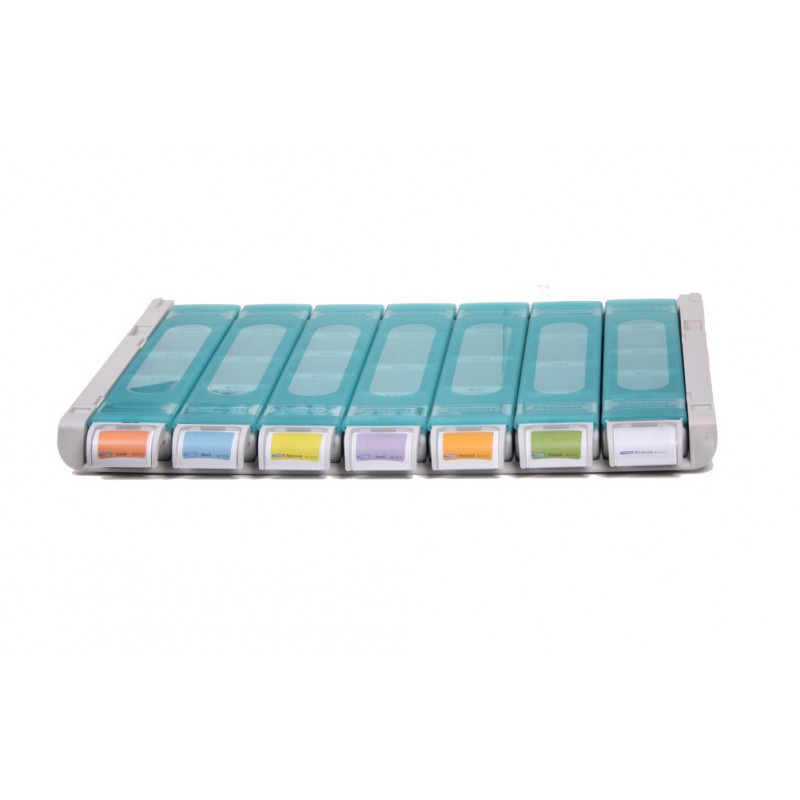 Plateau complet 7 piluliers MODULO XL 600 x 400