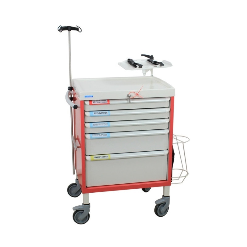 Chariot d\'urgence de base type OPTIMEA 8